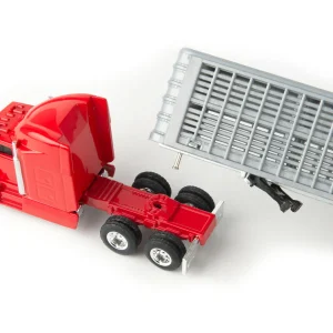 Manufacturer_ERTL Agricultural Trucks<1/64 Red Semi Truck with Cattle Trailer and Cattle by ERTL