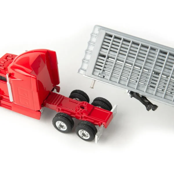 Manufacturer_ERTL Agricultural Trucks<1/64 Red Semi Truck with Cattle Trailer and Cattle by ERTL