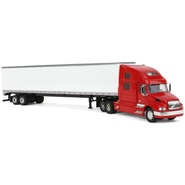 Manufacturer_SpecCast Box Trucks & Trailers<1/64 Red Volvo 770 Sleeper & 53ft Trailer with Double Doors