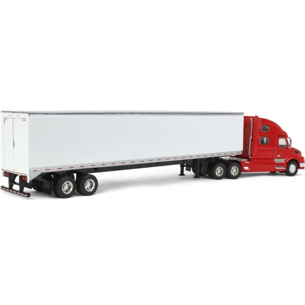 Manufacturer_SpecCast Box Trucks & Trailers<1/64 Red Volvo 770 Sleeper & 53ft Trailer with Double Doors