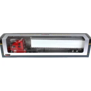 Manufacturer_SpecCast Box Trucks & Trailers<1/64 Red Volvo 770 Sleeper & 53ft Trailer with Double Doors