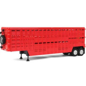 Manufacturer_Other Agricultural Trucks<1/64 Red Wilson Tandem-Axle 40ft Vintage Livestock Trailer