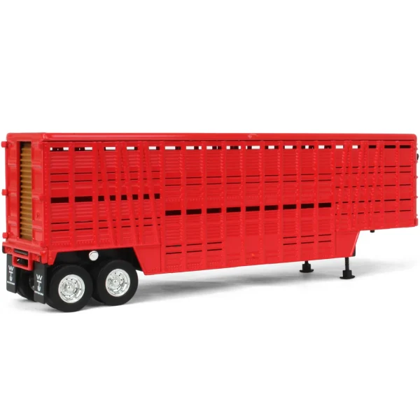 Manufacturer_Other Agricultural Trucks<1/64 Red Wilson Tandem-Axle 40ft Vintage Livestock Trailer