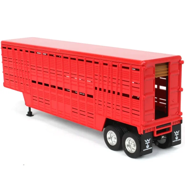 Manufacturer_Other Agricultural Trucks<1/64 Red Wilson Tandem-Axle 40ft Vintage Livestock Trailer