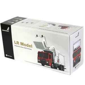 Manufacturer_First Gear, Inc. Tow & Straight Trucks<1/25 Red/White Mack LR Garbage Truck w/ McNeilus Meridian Loader & Dumpster (Includes Lights & Sounds!)