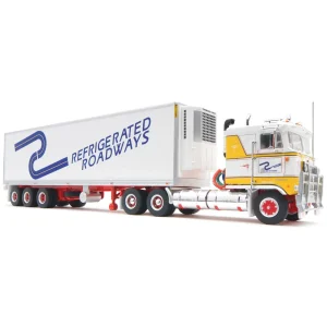 Manufacturer_Highway Replicas Box Trucks & Trailers<1/64 Refrigerated Transport Freight Semi by Highway Replicas