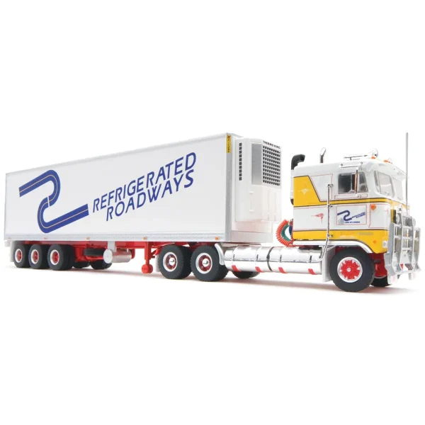 Manufacturer_Highway Replicas Box Trucks & Trailers<1/64 Refrigerated Transport Freight Semi by Highway Replicas