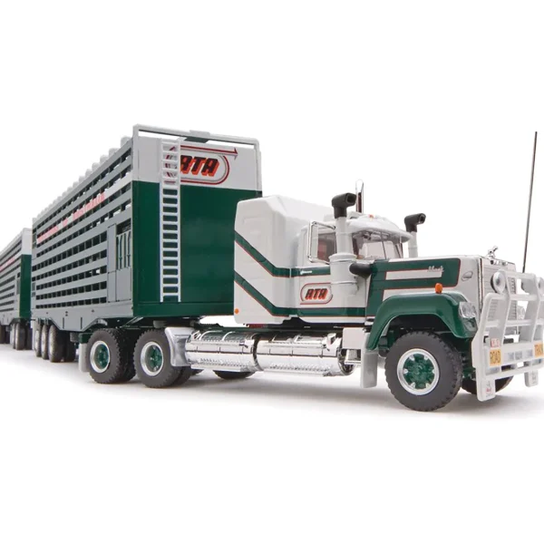 Manufacturer_Highway Replicas Agricultural Trucks<1/64 RTA Road Train with Mack Truck, Dolly & 2 Livestock Trailers by Highway Replicas