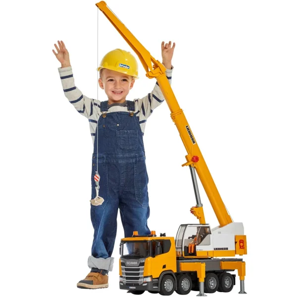 Manufacturer_Bruder Toys Tow & Straight Trucks<1/16 Scania Super 560R Liebherr Crane Truck by Bruder