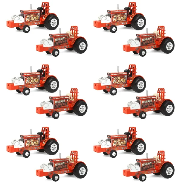 Manufacturer_ERTL Pulling Tractors<Sealed Case of 12 ~ 1/64 Allis Chalmers "Old Flame" & "Milwaukee Mudder" Pulling Tractors
