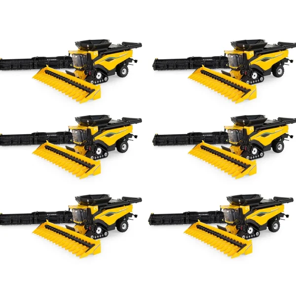Manufacturer_ERTL Combines & Harvesters<Sealed Case of 6 ~ 1/64 New Holland CR11 Tracked Combine with Corn & Draper Heads, 2025 Farm Show