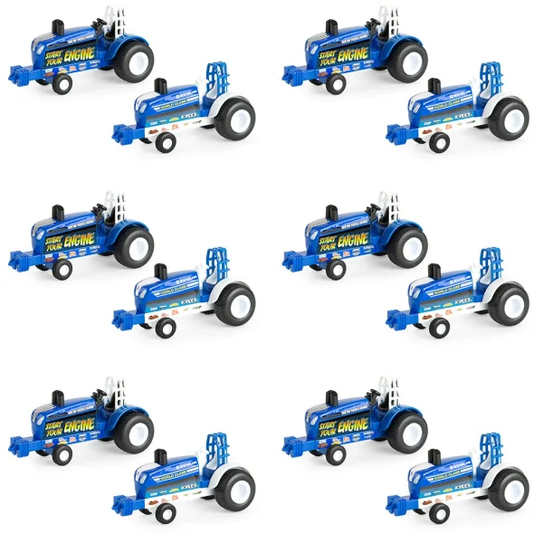 Manufacturer_ERTL Pulling Tractors<Sealed Case of 12 ~ 1/64 New Holland "Start Your Engine" & "World Class" Pulling Tractors