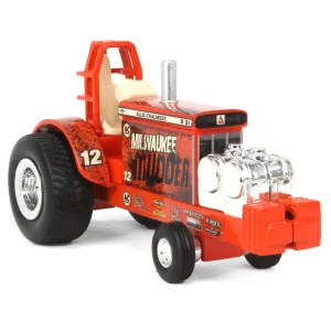 Manufacturer_ERTL Pulling Tractors<Set of 4 ~ 1/64 Allis Chalmers "Old Flame" & "Milwaukee Mudder" Pulling Tractors