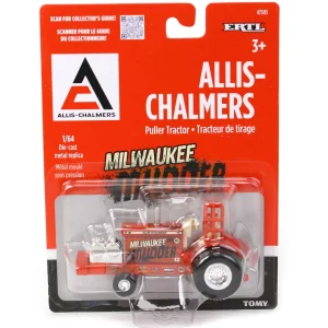 Manufacturer_ERTL Pulling Tractors<Set of 2 ~ 1/64 Allis Chalmers "Old Flame" & "Milwaukee Mudder" Pulling Tractors