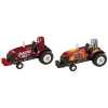 Manufacturer_ERTL Pulling Tractors<Set of 2 ~ 1/64 Case IH "Iron Beast" & "Blazing Red" Pulling Tractors