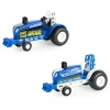 Manufacturer_ERTL Pulling Tractors<Set of 2 ~ 1/64 New Holland "Start Your Engine" & "World Class" Pulling Tractors