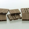 Outback Toys Vehicle Accessories<1/50 Set of 6 Brown Plastic Freight Pallets, 3D Printed in the USA