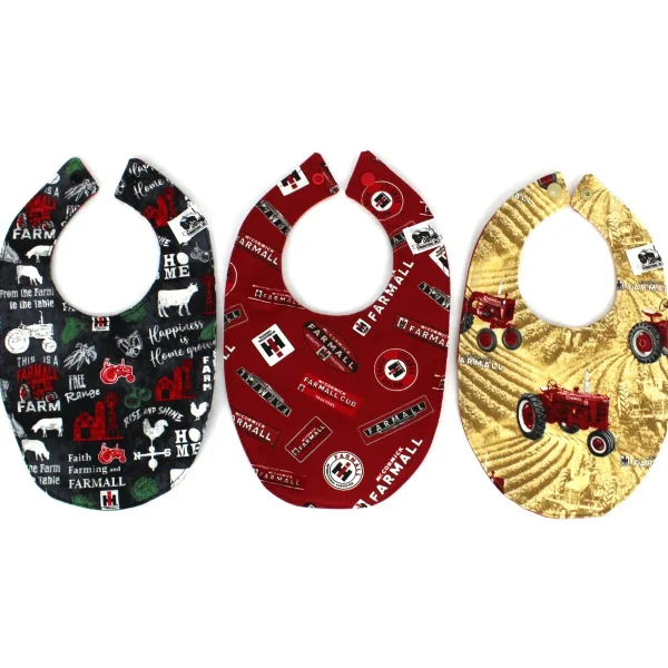 Outback Toys Ih Farmall<Set of 3 IH Farmall Cotton Bibs