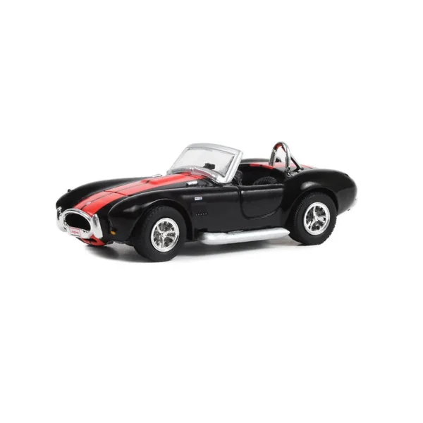 Manufacturer_Greenlight Collectibles Cars & Suvs<1/64 1965 Shelby Cobra 427, Black with Red Stripes, Barrett Jackson Scottsdale Series 11