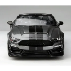 Manufacturer_ACME Diecast Cars & Suvs<1/18 2021 Shelby Super Snake Speedster Convertible, Gray with Black Stripes, Acme Diecast