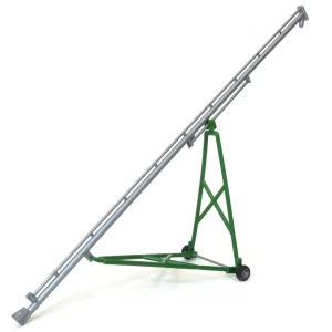 Manufacturer_Standi Toys Standi Toys<1/64 Silver & Green Plastic Grain Auger (80ft to Scale) by Standi Toys