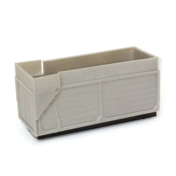 Manufacturer_Standi Toys Dump Trucks<1/64 Silver Plastic Dumping Forage Box with Opening Gate by Standi Toys