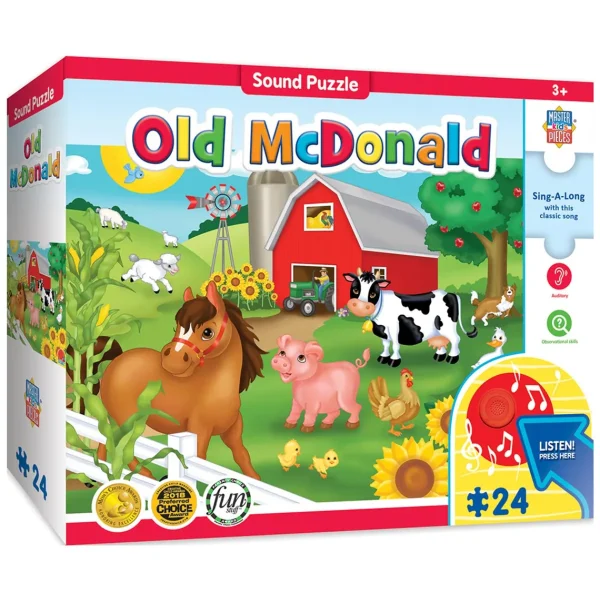 Outback Toys Games & Puzzles<SING-A-LONG Sound 24pc Floor Puzzle "Old McDonald"
