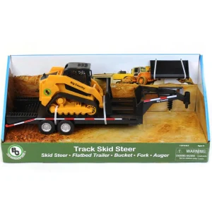 Manufacturer_Big Country Toys Big Country Toys<1/20 Skid Steer with Attachments & Flatbed Gooseneck Trailer by Big Country Toys