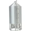 Outback Toys 3D Print & Small Accessories<1/64 Smooth Wall Multi-Purpose Silver 4100 Bushel Bin, 3D Printed