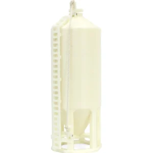 Outback Toys 3D Print & Small Accessories<1/64 Smooth Wall Multi-Purpose White 1200 Bushel Bin, 3D Printed