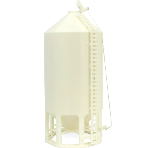 Outback Toys 3D Print & Small Accessories<1/64 Smooth Wall Multi-Purpose White 4100 Bushel Bin, 3D Printed