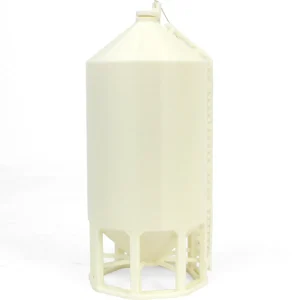 Outback Toys 3D Print & Small Accessories<1/64 Smooth Wall Multi-Purpose White 4100 Bushel Bin, 3D Printed