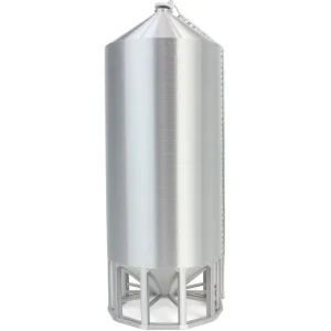Outback Toys 3D Print & Small Accessories<1/64 Smooth Wall Multi-Purpose Silver 10,000 Bushel Bin, 3D Printed