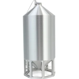 Outback Toys 3D Print & Small Accessories<1/64 Smooth Wall Multi-Purpose Silver 4100 Bushel Bin, 3D Printed