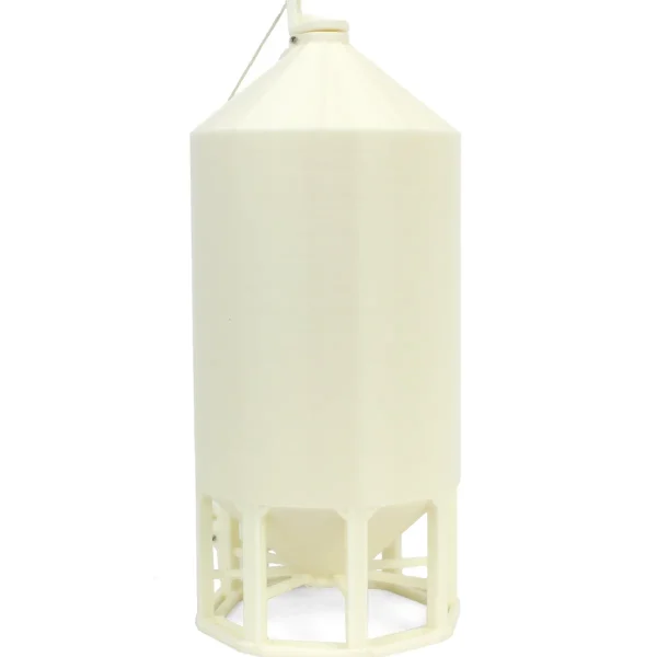 Outback Toys 3D Print & Small Accessories<1/64 Smooth Wall Multi-Purpose White 4100 Bushel Bin, 3D Printed