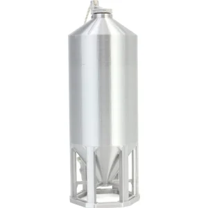 Outback Toys 3D Print & Small Accessories<1/64 Smooth Wall Multi-Purpose Silver 1200 Bushel Bin, 3D Printed