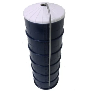 Manufacturer_Standi Toys Standi Toys<1/64 ST302 Plastic Blue Silo with Blower Pipe, 20' x 60'
