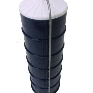 Manufacturer_Standi Toys Standi Toys<1/64 ST306 Plastic Blue Silo (20x100) w/ Blower Pipe by Standi