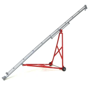 Manufacturer_Standi Toys Standi Toys<1/64 ST123 Plastic Grain Auger (80 Feet to Scale), Silver and Red