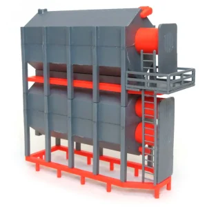 Manufacturer_Standi Toys Standi Toys<1/64 ST052 Standi Toys Stationary Grain Dryer, 2 High, Orange