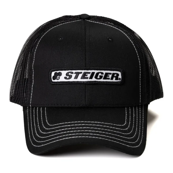 Outback Toys Other Clothing<Steiger Stitched Logo Black with White Stitching Mesh Back Hat