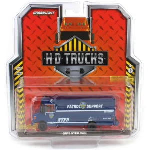 Manufacturer_Greenlight Collectibles Tow & Straight Trucks<1/64 2019 Step Van, NYPD New York City Police, HD Trucks Series 22