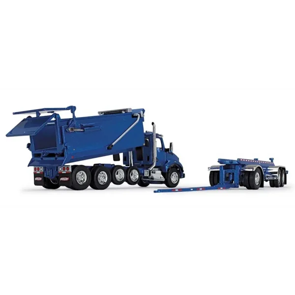 Manufacturer_DCP by First Gear Dump Trucks<1/64 Surf Blue Kenworth T880 Rogue Dump w/ Rogue Transfer Dump Trailer, DCP by First Gear