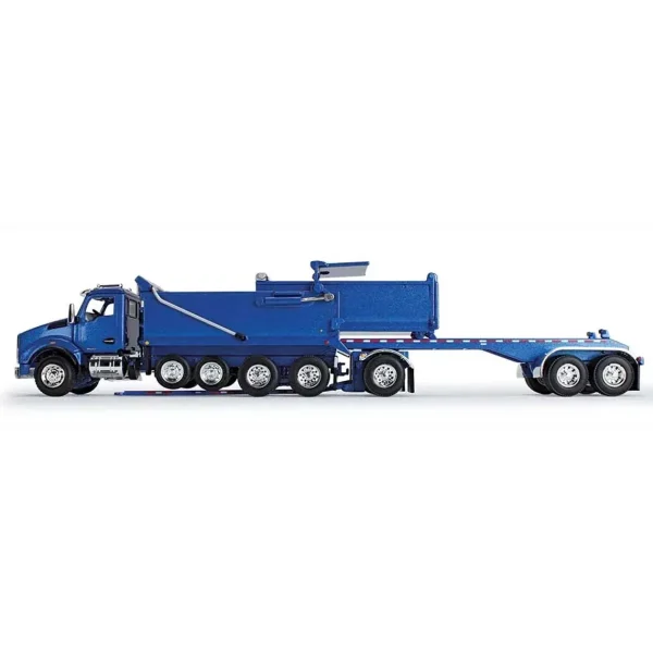 Manufacturer_DCP by First Gear Dump Trucks<1/64 Surf Blue Kenworth T880 Rogue Dump w/ Rogue Transfer Dump Trailer, DCP by First Gear