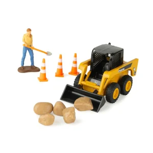 Manufacturer_ERTL Loaders | Dump Trucks<1/32 Switch 'n Load 19-Piece Construction Set with Peterbilt Truck