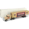 Manufacturer_ERTL Box Trucks & Trailers<1/64 Tan International Semi with Tan Hoober IH Box Trailer