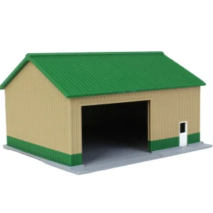 Outback Toys 3D Print & Small Accessories<1/64 Tan/Green 40ft x 30ft "Papa's Shop" Farm Shed, 3D Printed
