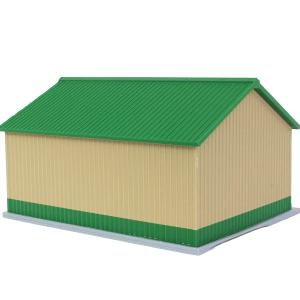 Outback Toys 3D Print & Small Accessories<1/64 Tan/Green 40ft x 30ft "Papa's Shop" Farm Shed, 3D Printed
