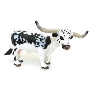 Outback Toys Play Animals & Accessories<Texas Longhorn Bull (Black and White) by Safari