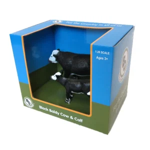 Manufacturer_Big Country Toys Big Country Toys<1/20th Black Baldy Cow and Calf by Big Country Toys